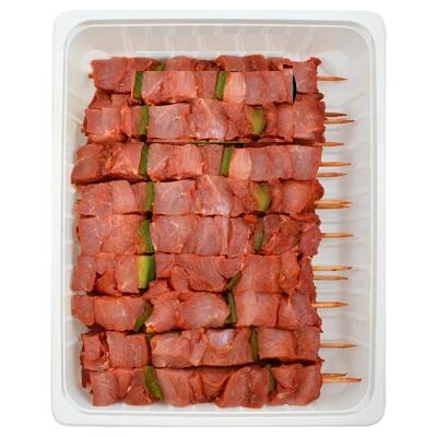 Brochette de rouge de dinde 140g mexicaine sous at halal x 1.4 kg